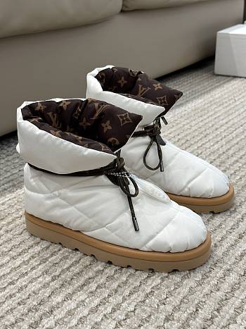 LOUIS VUITTON Nylon Monogram Pillow Comfort Ankle Boot 