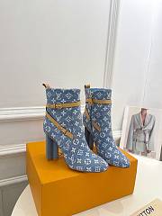 Louis Vuitton Monogram Leather Ankle Boots - 6