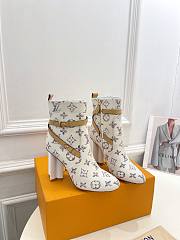 Louis Vuitton Monogram Leather Ankle Boots - 5