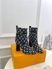 Louis Vuitton Monogram Leather Ankle Boots - 4