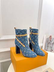 Louis Vuitton Monogram Leather Ankle Boots - 2