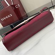 Gucci Rosso Ancora leather trim Luce small shoulder bag - 3