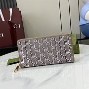 Gucci Beige Shadow Zippy Long Wallet 20*11*3cm - 1