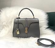 Celine Small 16 Bag In Satinated Calfskin Grey - 1