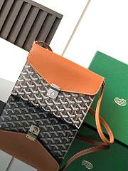 	 Goyard Chypre Wallet Pouch Brown & Black 21*4*16CM - 1