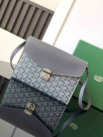 	 Goyard Chypre Wallet Pouch Gray 21*4*16CM