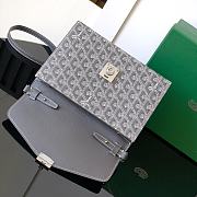 	 Goyard Chypre Wallet Pouch Gray 21*4*16CM - 4