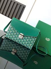 	 Goyard Chypre Wallet Pouch Green 21*4*16CM - 1