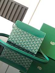 	 Goyard Chypre Wallet Pouch Green 21*4*16CM - 3