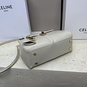 	 Celine Small 16 Bag In Satinated Calfskin White - 6