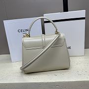 	 Celine Small 16 Bag In Satinated Calfskin White - 5