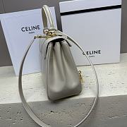 	 Celine Small 16 Bag In Satinated Calfskin White - 4