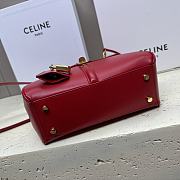 	 Celine Small 16 Bag In Satinated Calfskin Red - 4