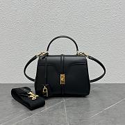 	 Celine Small 16 Bag In Satinated Calfskin Black - 4