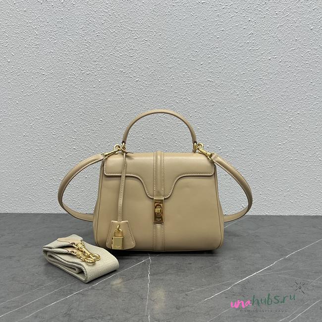 	 Celine Small 16 Bag In Satinated Calfskin Beige - 1