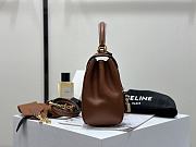 	 Celine Small 16 Bag In Satinated Calfskin Brown - 6