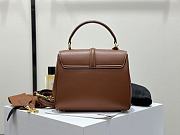 	 Celine Small 16 Bag In Satinated Calfskin Brown - 2