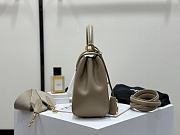 	 Celine Small 16 Bag In Satinated Calfskin Light Grey - 6