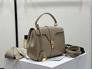 	 Celine Small 16 Bag In Satinated Calfskin Light Grey - 4