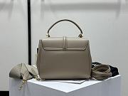 	 Celine Small 16 Bag In Satinated Calfskin Light Grey - 3