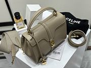 	 Celine Small 16 Bag In Satinated Calfskin Light Grey - 2