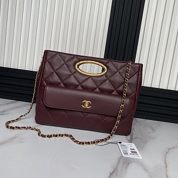 Chanel Small Tote Lambskin Bag - 24 × 34 × 8 cm