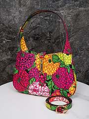 Gucci x Ken Scott Calfskin Floral Small Jackie 1961 Hobo - 5