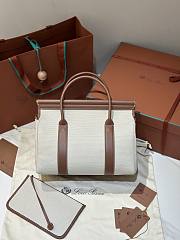 Loro Piana Loom Canvas Bag 33x23x18cm - 5