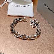 Balenciaga Chain Silver Bracelet - 6