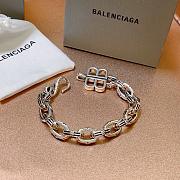 Balenciaga Chain Silver Bracelet - 4