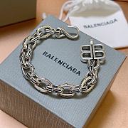 Balenciaga Chain Silver Bracelet - 2