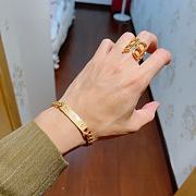 Balenciaga BB Gold Ring - 4