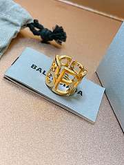 Balenciaga BB Gold Ring - 3