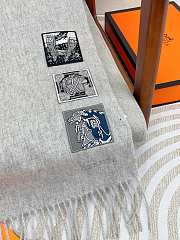 Hermes Badges Soie muffler scarf - 6