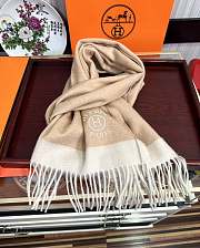 Hermes Light Brown Scarf - 2