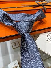 Hermes Blue Tie H Logo - 4