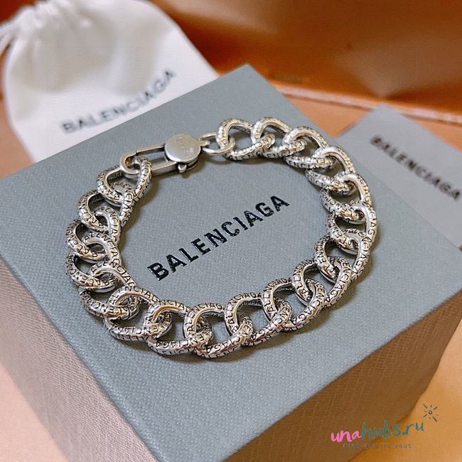 Balenciaga Chain Silver Bracelet 02 - 1