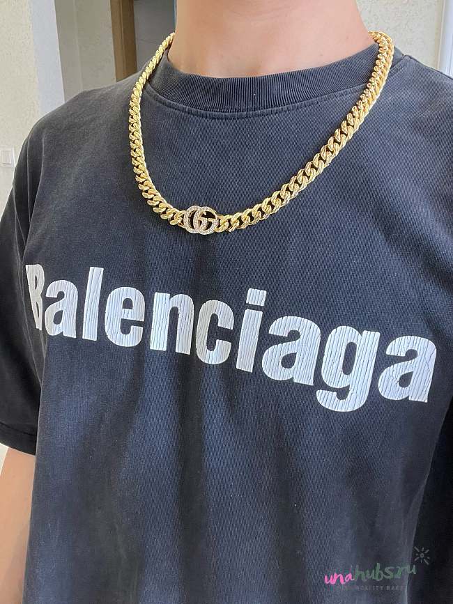 Gucci Metallic Blondie Chain Necklace - 1