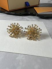 Louis Vutiton Vintage Rhinestone Fireworks Earrings - 1