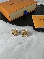 Louis Vutiton Vintage Rhinestone Fireworks Earrings - 4