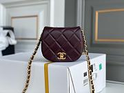 Chanel Lambskin Gold-Tone Metal Chain Mini Crossbody Bag - 4