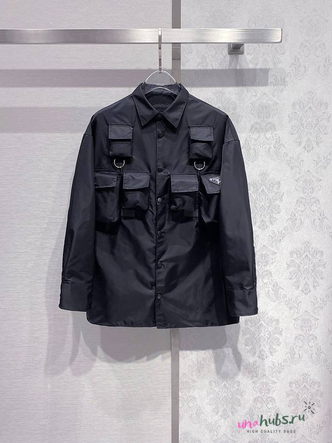 Prada Buttoned shirt with chest pockets and shoulder straps - 1