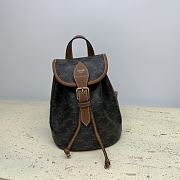 CELINE MINI BACKPACK FOLCO in Triomphe Canvas and calfskin - 1