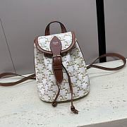 CELINE MINI BACKPACK FOLCO in Triomphe Canvas and calfskin - 2