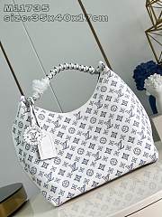 Louis Vuitton Camel White and Blue Bag 35x40x17cm   - 1