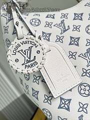 Louis Vuitton Camel White and Blue Bag 35x40x17cm   - 5