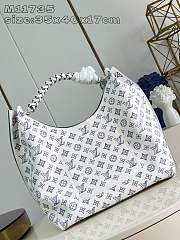 Louis Vuitton Camel White and Blue Bag 35x40x17cm   - 2