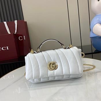 Gucci GG Milano Top Handle Bag Puffy Quilted Leather