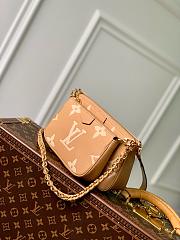 Louis Vuitton Multi Pochette Accessories Monogram Empreinte Bicolor Brown - 5