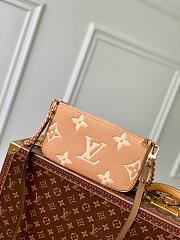 Louis Vuitton Multi Pochette Accessories Monogram Empreinte Bicolor Brown - 3